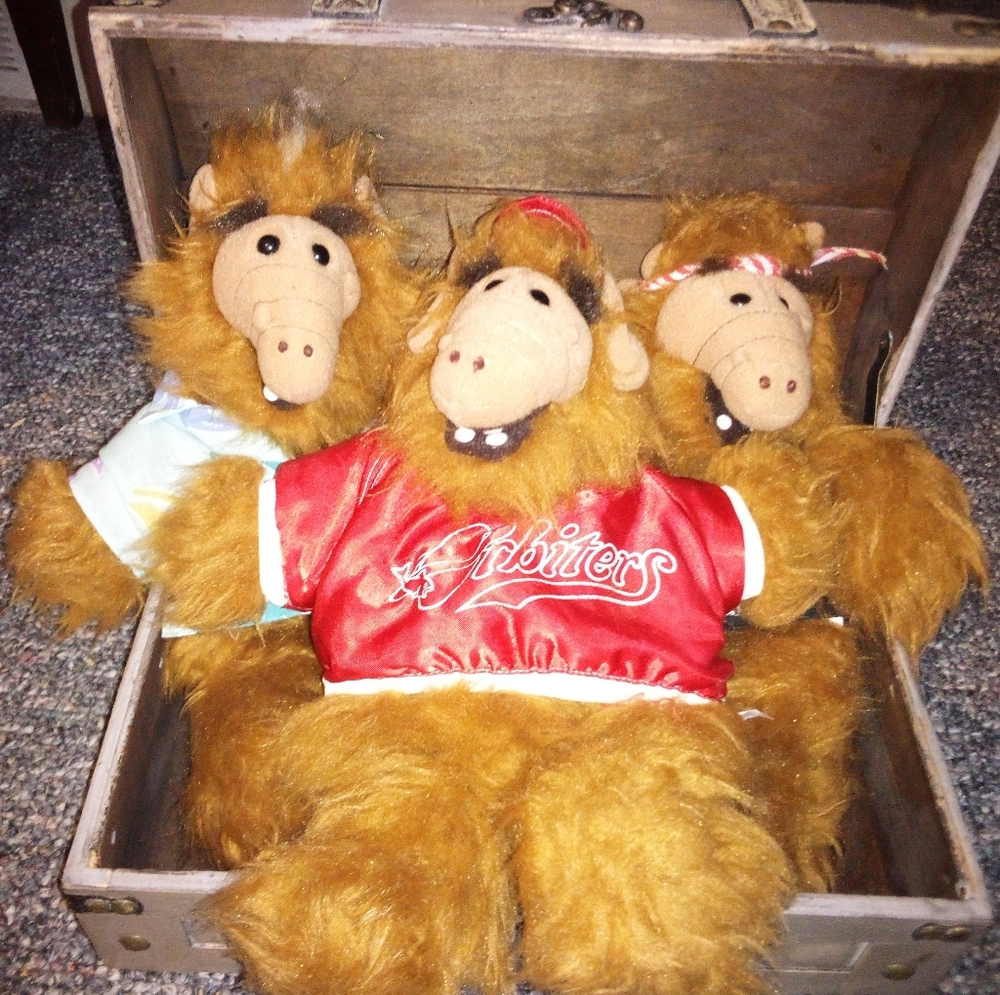 Lot Of 3 1988 Alf Puppets Alien UFO - Picture 2 of 9